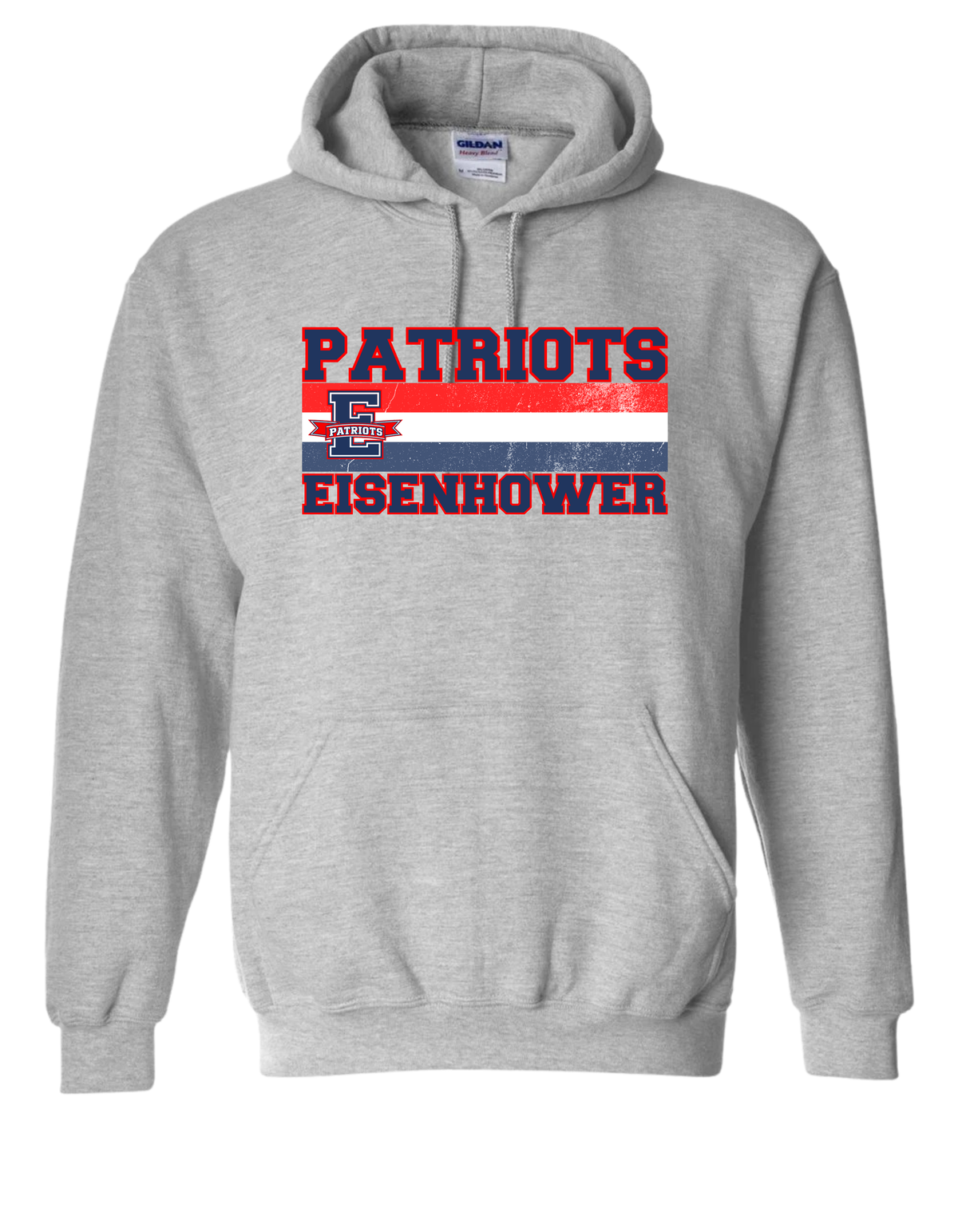 Eisenhower School Spirit Flag E Sport Gray hoodie