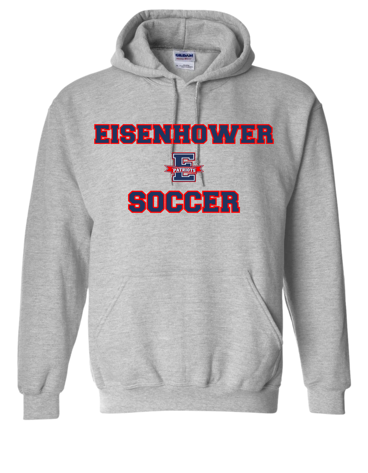 Eisenhower Soccer E Logo Sport Gray hoodie