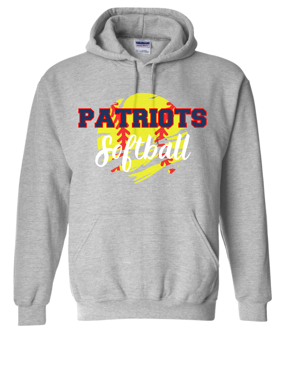 Eisenhower Softball Distressed Ball Sport Gray hoodie