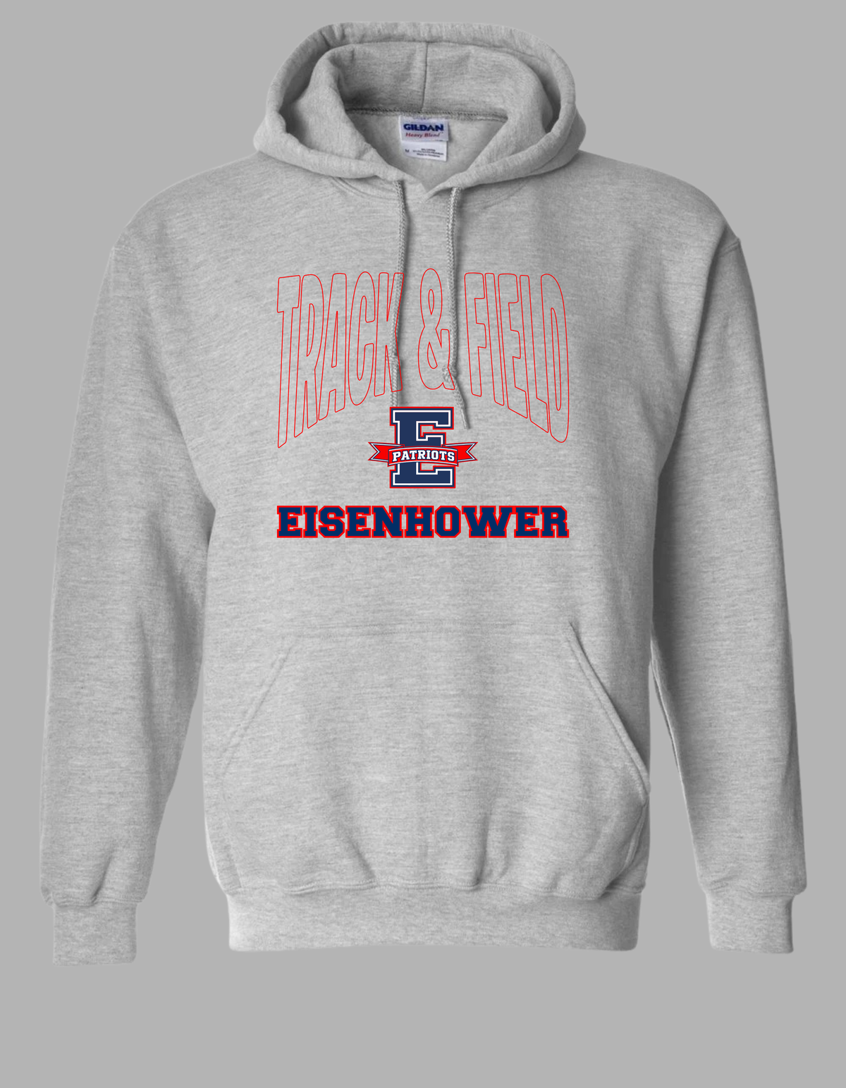 Eisenhower Track E Logo Sport Gray hoodie
