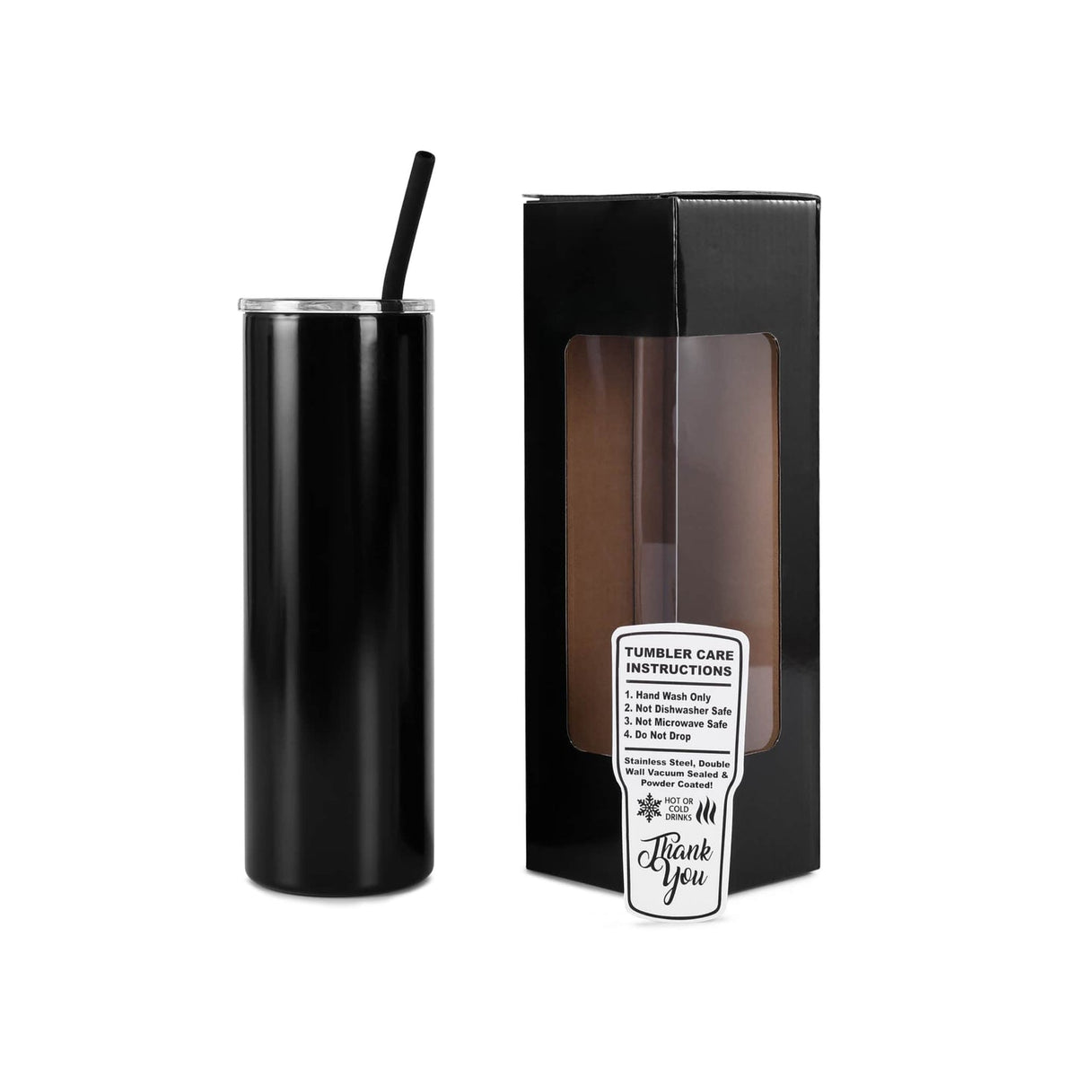 20 oz Skinny tumbler - Black