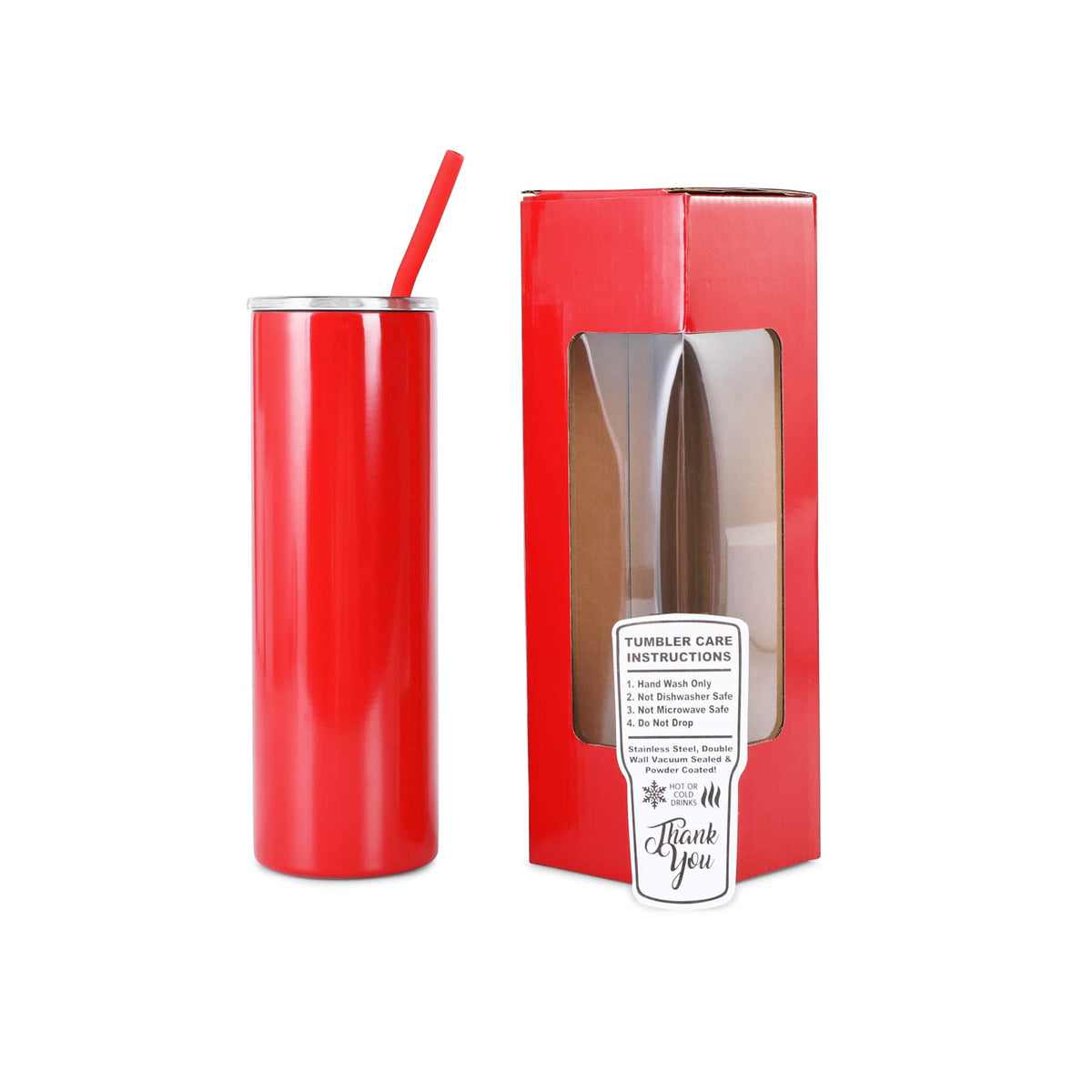 20 oz Skinny tumbler - Red