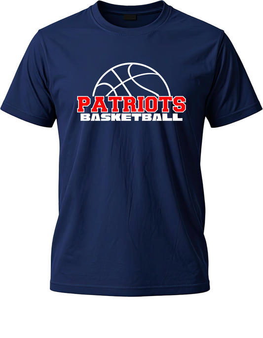 Eisenhower Basketball Split Ball Navy tee