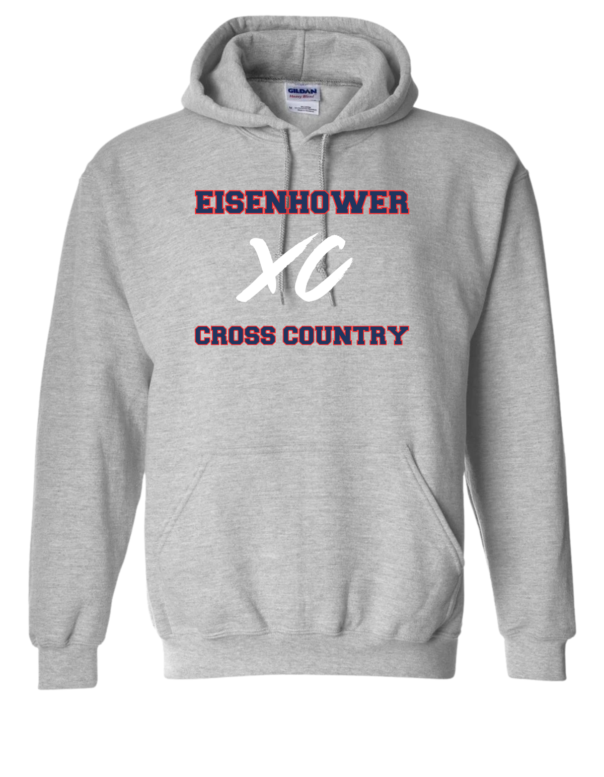 Eisenhower Cross Country XC Sport Gray hoodie