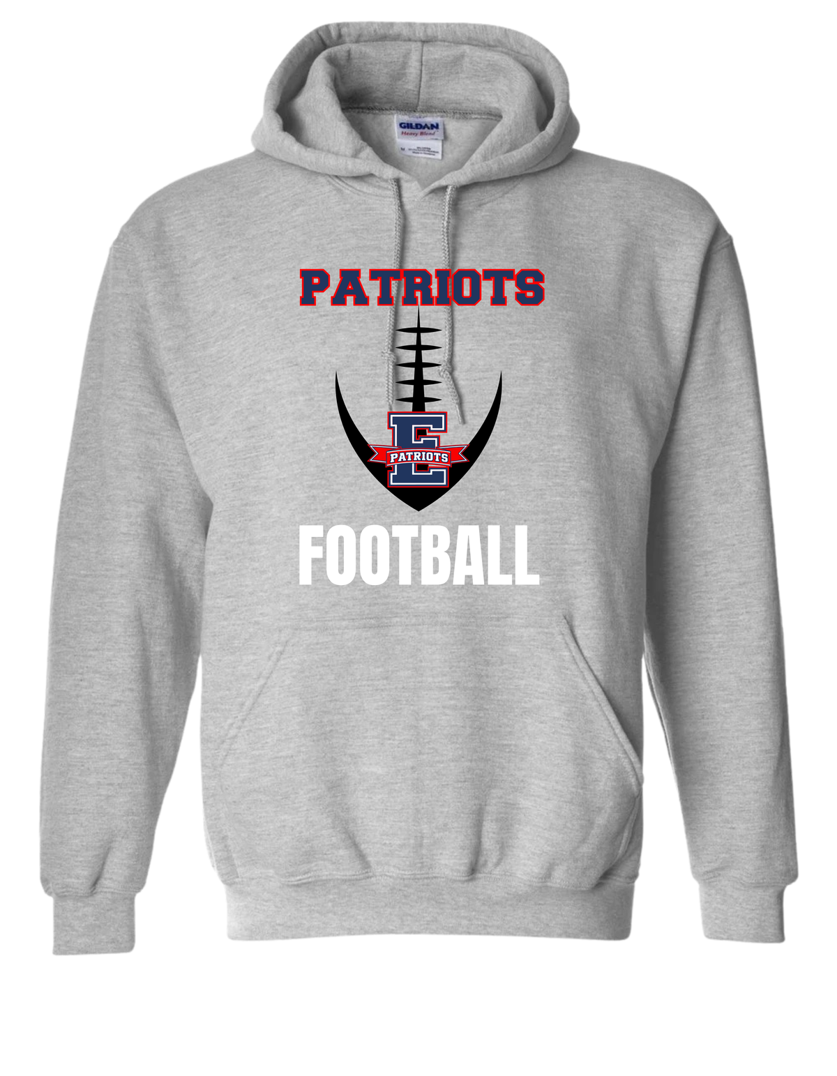 Eisenhower Football Football + E Sport Gray hoodie