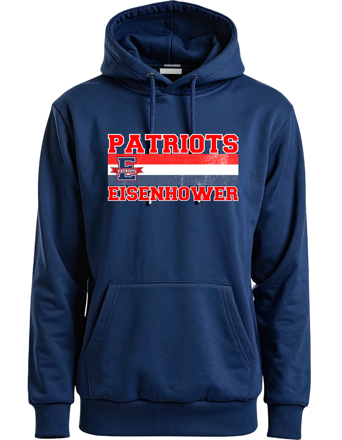 Eisenhower School Spirit Flag E Navy hoodie