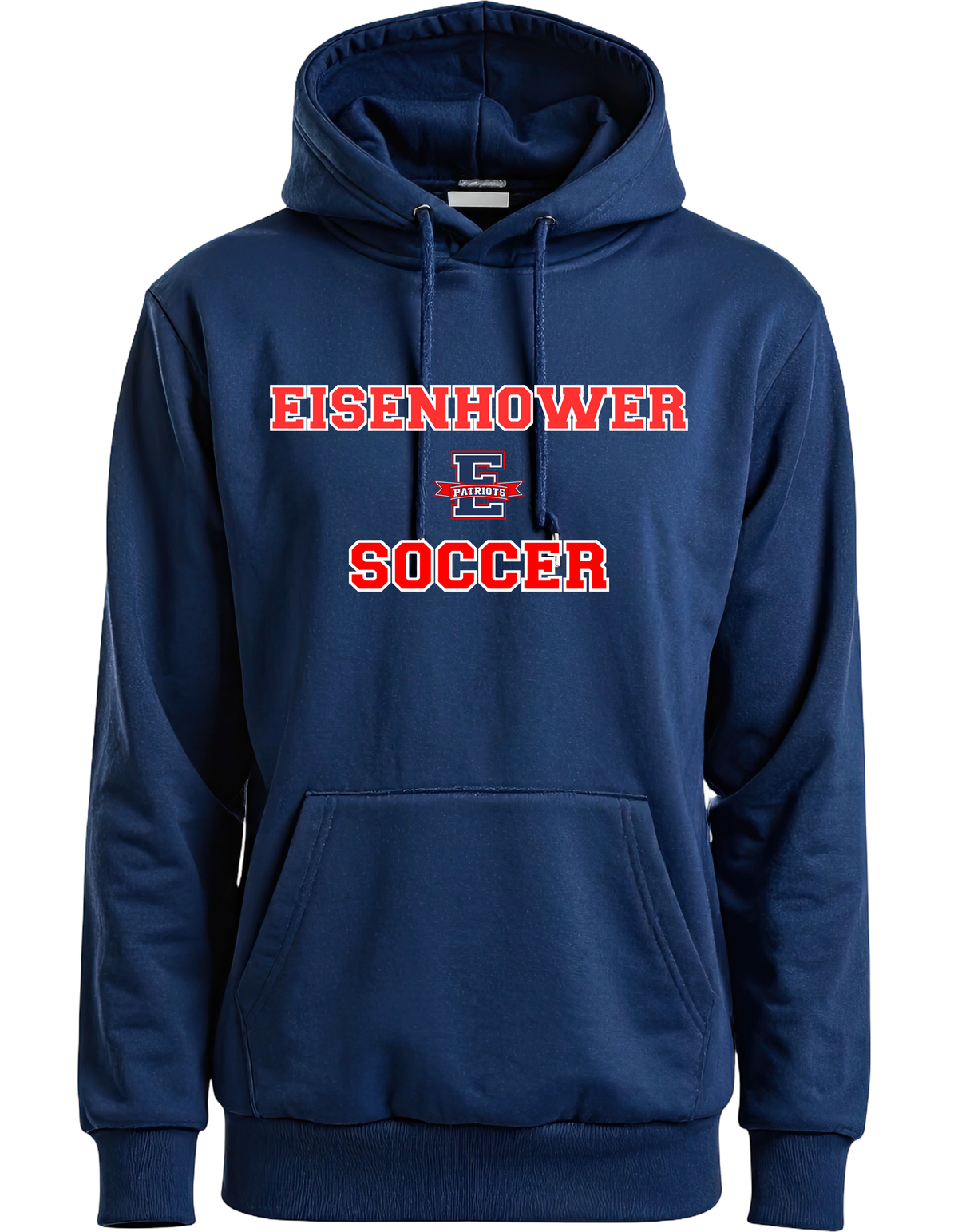 Eisenhower Soccer E Logo Navy hoodie