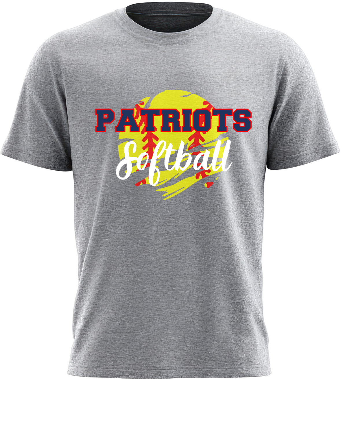 Eisenhower Softball Distressed Ball Sport Gray tee
