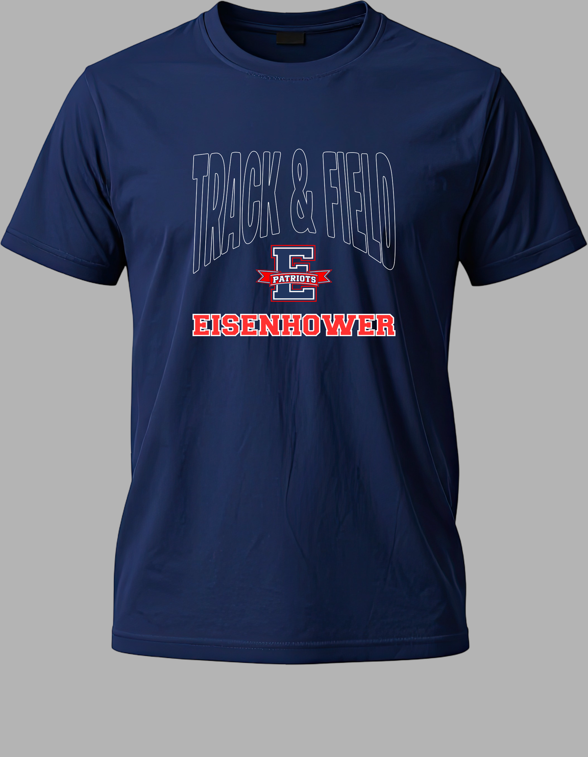 Eisenhower Track E Logo Navy tee