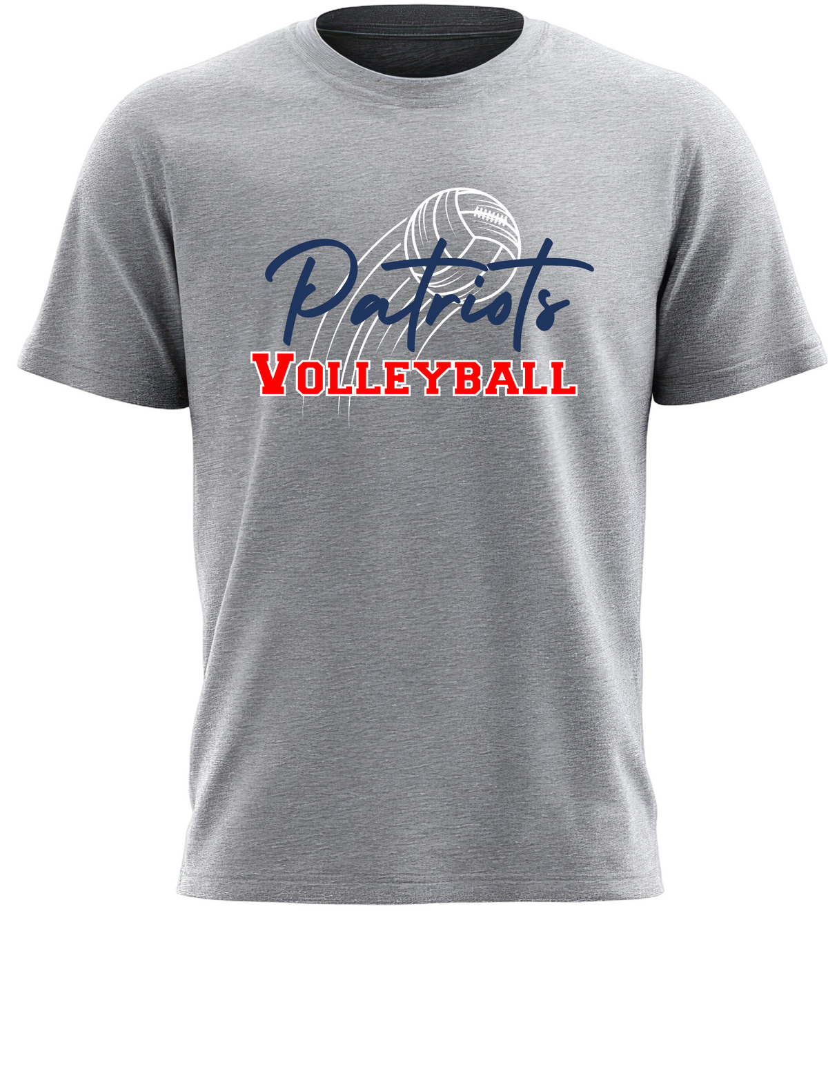 Eisenhower Volleyball Patriots Sport Gray tee