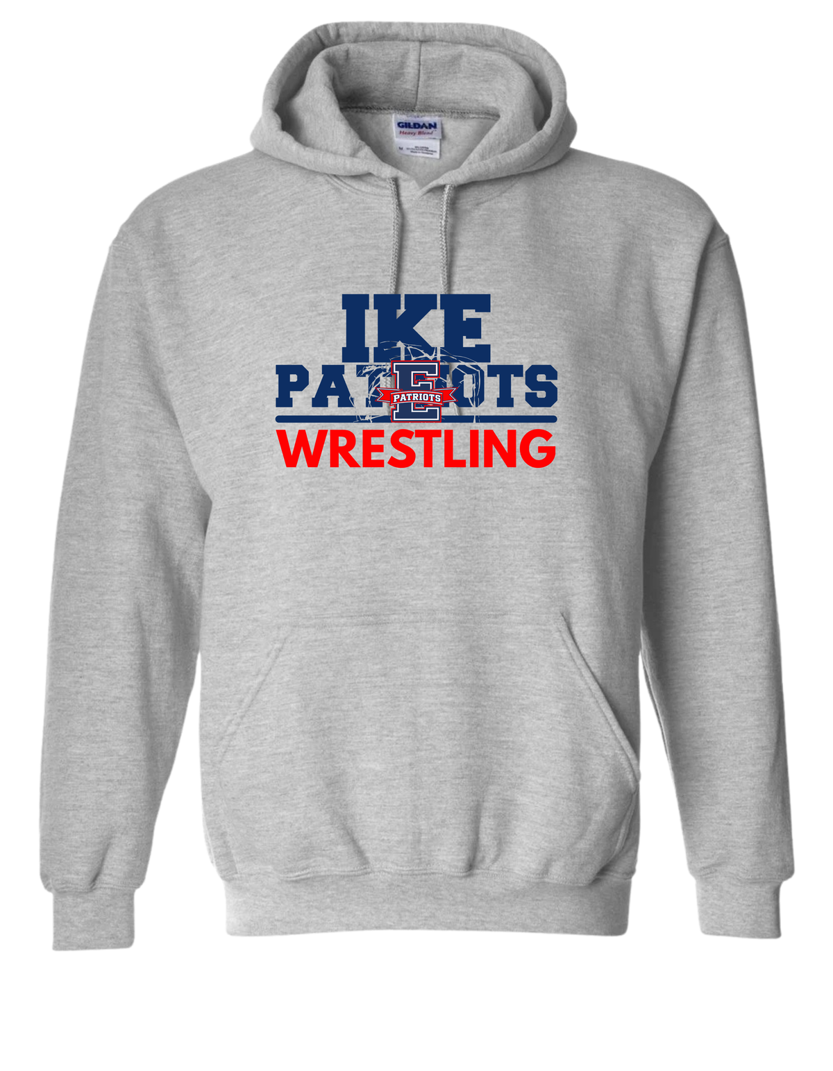 Eisenhower Wrestling E Logo Sport Gray hoodie