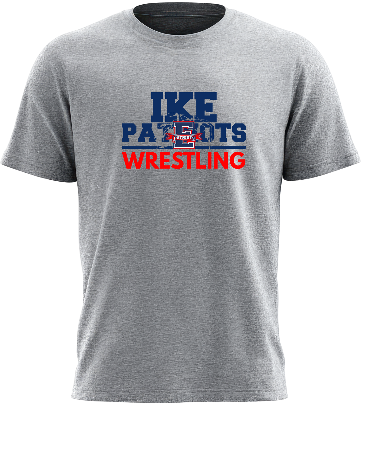 Eisenhower Wrestling E Logo Sport Gray tee