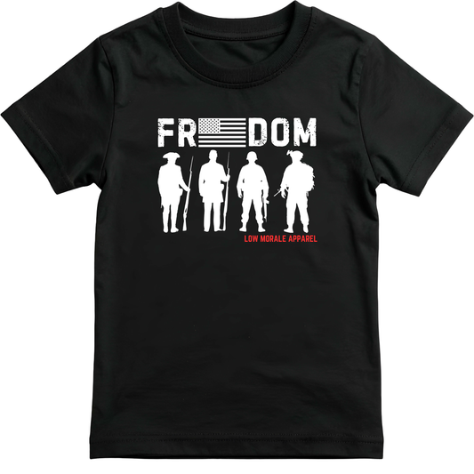 FREEDOM black tee mockup
